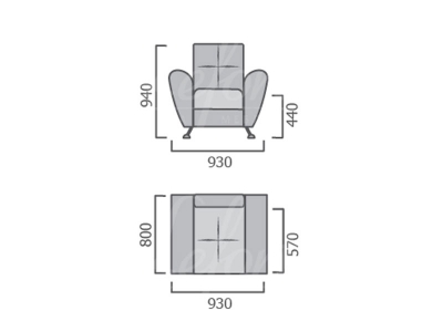 Крісло Гламур